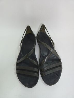 Crocs Ladies Black Strappy Sandals Size 9
